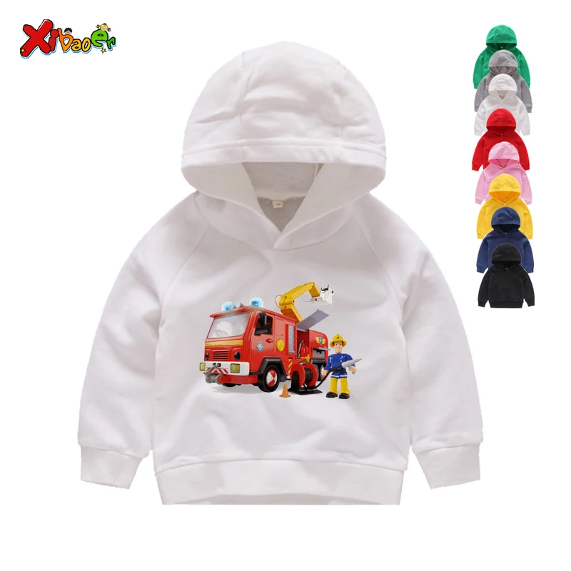 2019 Felpe Con Cappuccio E Felpe Per Il Tempo Libero A Maniche Lunghe Per Bambini Abbigliamento Per Ragazze Felpe Per Bambini Baby Fireman Sam Costume