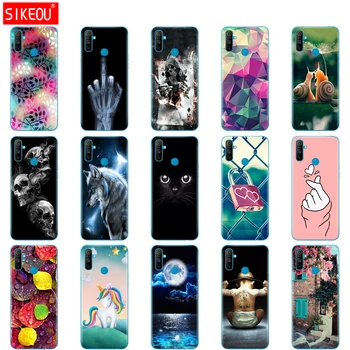 Перейти на Алиэкспресс и купить Чехол для Realme C3, мягкий силиконовый чехол из ТПУ для OPPO Realme C3 RMX2020 C 3 RealmeC3, чехол для телефона, чехол, чехол, 6,5 дюйма, с рисунком кошки