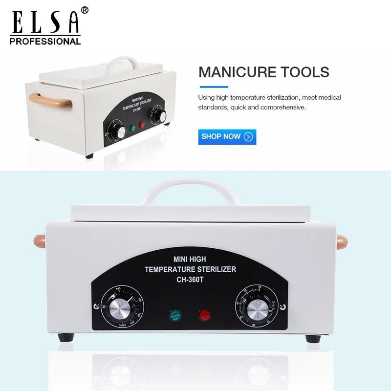 

High Temperature Sterilizer Box Nail Art Salon Portable Sterilizing Tool Manicure Tool Dry Heat Sterilizer In RU Warehouse