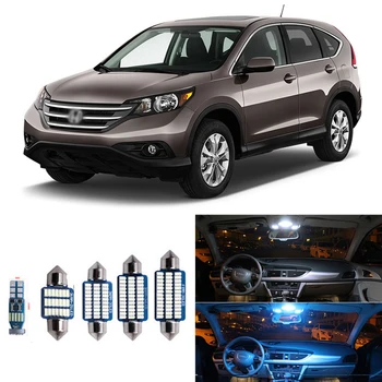 

8Pcs White Ice Blue Canbus LED Bulbs Car Interior Light Kit For Honda CR-V CRV 2007-2012 Map Dome Trunk Lamp License Plate Light