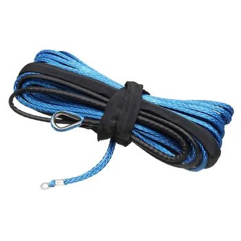 

3/16 Inch x 50 Inch Synthetic Fiber Winch Line Cable Rope 5500+ Lbs + Sheath for Atv Utv 5Mm x15M Synthetic