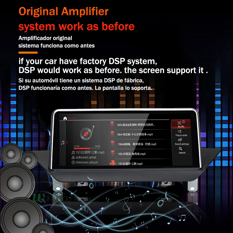 Clearance Android 9.0/7.1 64G IPS 2 DIN Auto GPS Radio for BMW X1 E84 2009-2015 CIC system Navigation Glonass Original Steer wheel no DVD 4