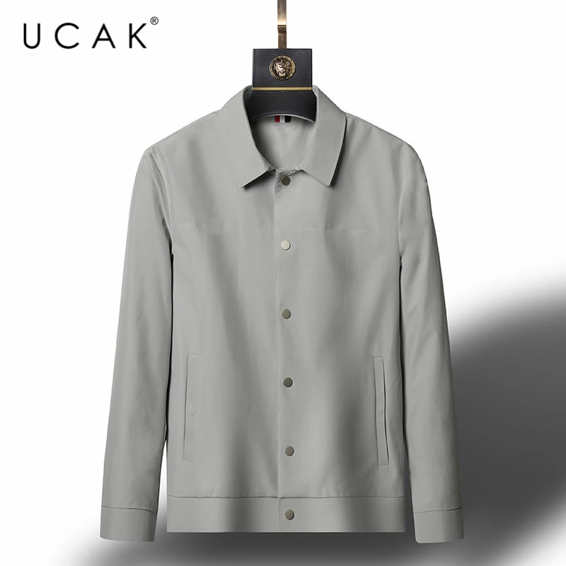 UCAK Brand Tooling jacket Men Clothes Spring New Arrivals Streetwear Casual Solid Color Outcoat Men's windbreaker Jacket U8139