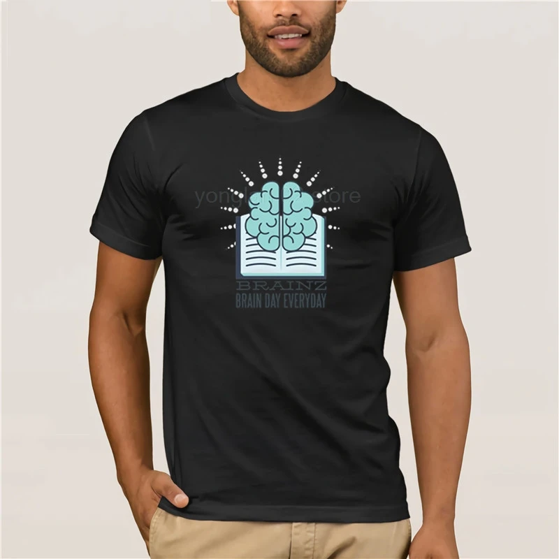 

Summer Fashion Street Short Sleeve T Shirt BRAIN LEARNING T Shirt 100% Cotton