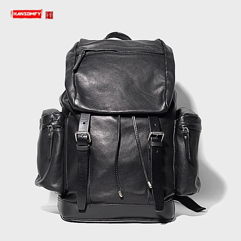 

Vegetable tanned leather leisure male travel bag men's large-capacity backpack leather shoulder bag first layer cowhide bags