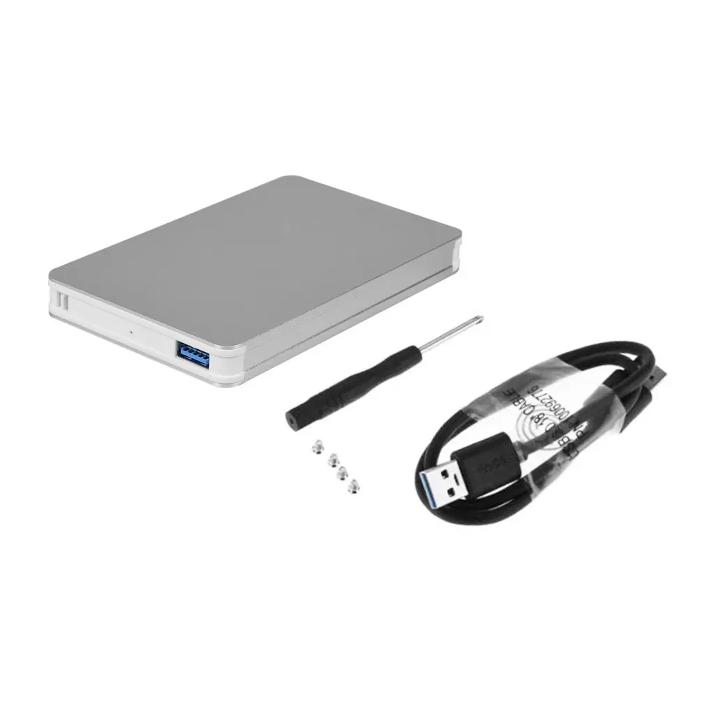 Корпус из алюминиевого сплава USB 3,0 порт передачи данных 2,5 дюйма SATA внешний корпус HDD корпус с светодиодный индикатором