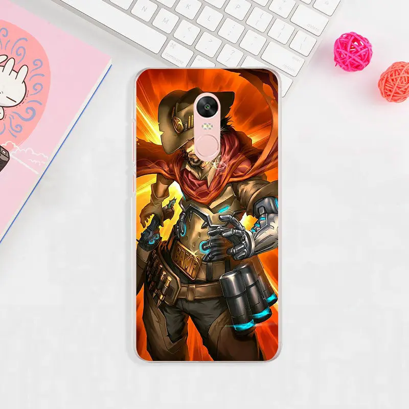 image 5 Mccree Overwatchs герой OW мягкий термополиуретановый силиконовый чехол для телефона для Xiaomi Redmi Mi Note 2 3 3S 4X 4A 5 6 5 5S 5A 6 8 A1 Pro Plus чехол-сумка - Цвет: image 5