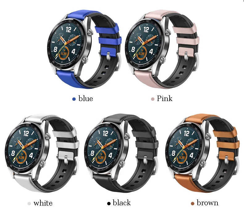22 мм ремешок для часов huawei watch GT/Honor Magic watch 2/samsung Galaxy 46 мм сменный ремешок gear S3 Frontier/Classic