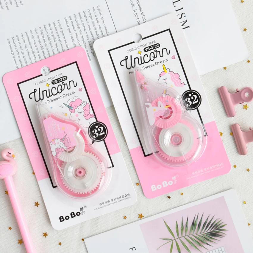 Карамельный цвет мультфильм коррекция лента Kawaii прозрачный корректор Модифицированная лента офисные школьные принадлежности канцелярские Студенческие Призы