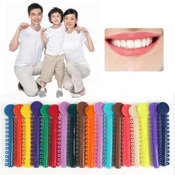

40pcs Sticks Multi Color Ligature Ties Orthodontics Elastic Plastic Bands Teeth Guard Tools Oral Care Tools