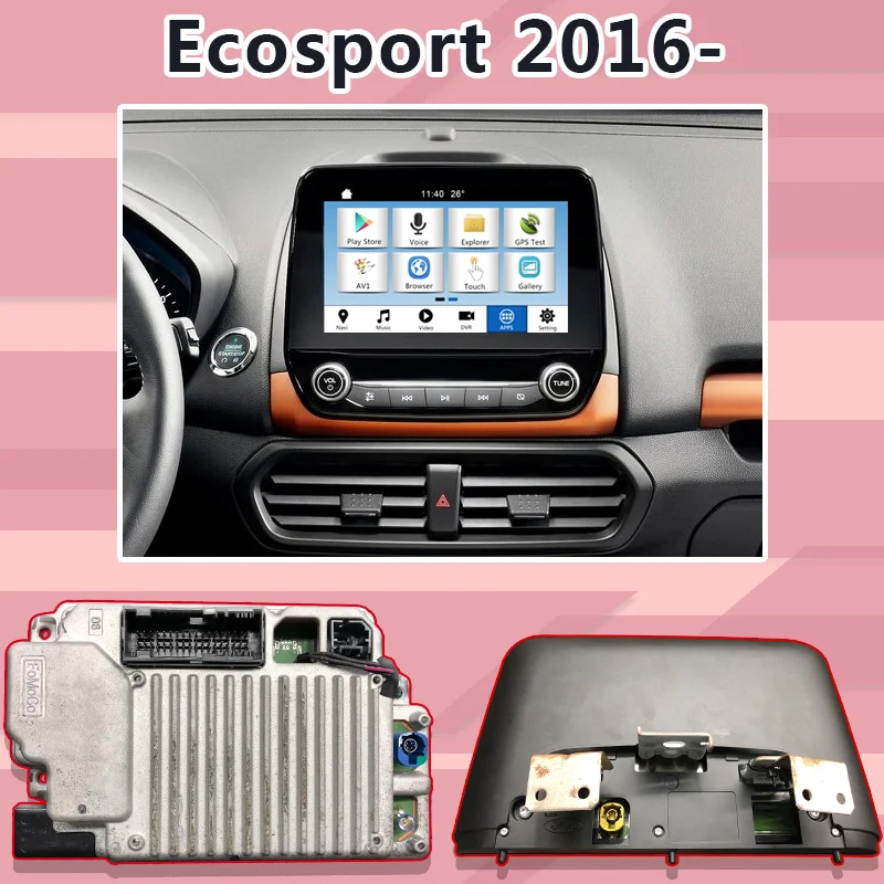 Android/carplay интерфейсная коробка для Ford Ecosport Ka plus gps навигация видео интерфейс коробка синхронизация 3 зеркальная ссылка youtube Lsailt