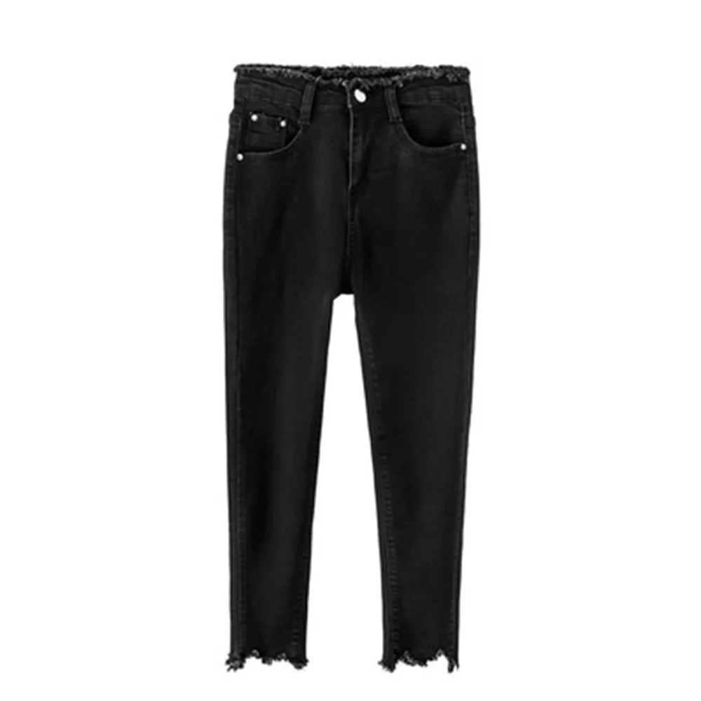 Women Jeans Female Denim Pants Black Color Womens Jeans Donna Stretch Bottoms Feminino Skinny Pants For Women Trousers