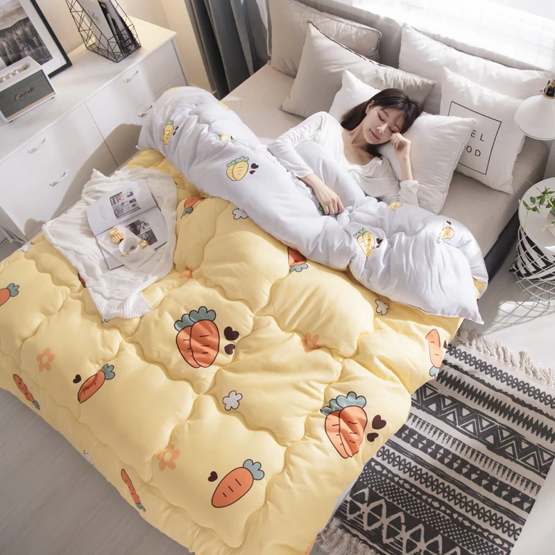 

New Design Quilt Luxury Printed Winter Blanket Bedding Comforter Twin/queen/king Size Patchwork Home Duvet Thick Warm Quilts