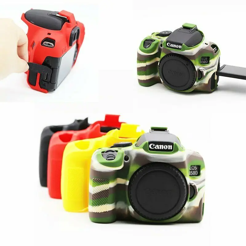 Custodia Protettiva Per Fotocamera In Gomma Morbida Con Protezione In Silicone Per Canon 850D T8I