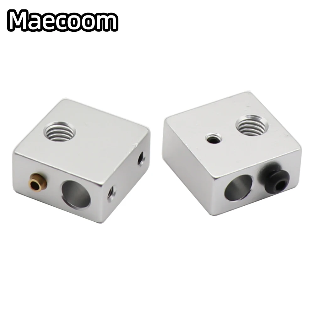 MK7 MK8 알루미늄 히터 블록, 인쇄 헤드 핫 엔드 히팅 블록, 3D 프린터 Anet a6 a8 i3, 20x20x10mm, 20x20x10mm