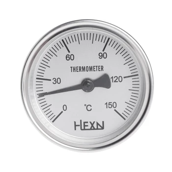 

1/4 PT Thread Stainless Steel Thermometer Moonshine Kitchen Food Cooking Gauge