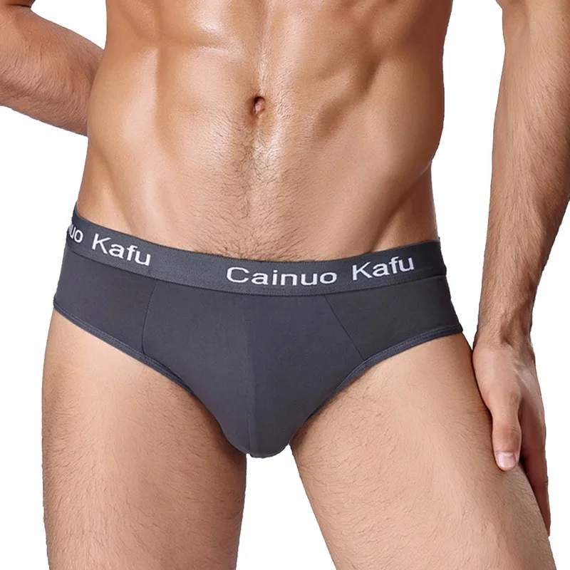 

2019 Silk Seamless Underwear New Men Soft Comfy Brief Sexy Contour Pouch Breathable Brief Underpants Plus Size 5XL Solid Briefs