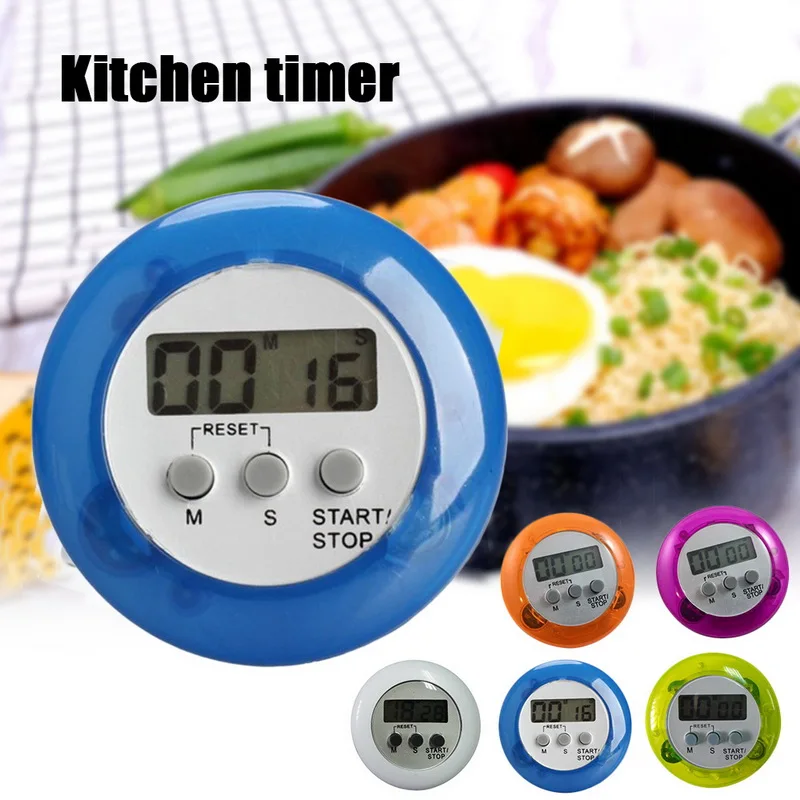 

High Quality Mini Cute LCD Digital Kitchen Countdown Count Down Up Cooking Home Kitchen Timer Alarm LCD minuterie cuisine