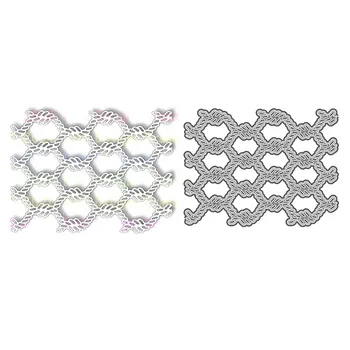 

2020 3D New Metal Cutting Die Cuts and Scrapbooking For Paper Making Twisted Rope Embossing Frame Card Craft No Stamps