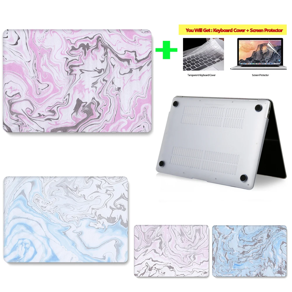 

Fashion Marble Pattern Laptop Case For APPle MacBook Pro Air Retina 11-12-13-15 For MacBook 2019 New Pro 13 inch A2159 Cover
