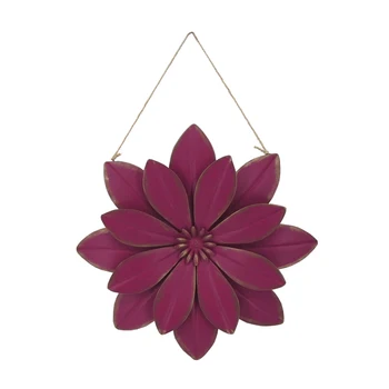 

Rustic Corridor Outdoor Party Flower Shape Art Decor Metal Wall Ornament Indoor Garden Gift Living Room 3D Figurine