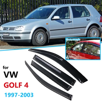 melhor Janela Do Carro Da Viseira Guarda Chuva Para Volkswagen VW Golf 4 1J MK4 1997 ~ 2003 1998 1999 2000 2001 2002 Acessórios Do Carro Toldos Abrigos