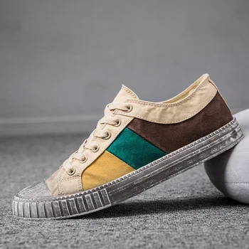 

2020 Retro Fashion Men's Canvas Sneakers Shoes Breathable Casual walking Shoes Spring Mens Designer Classic Skateboarding Shoes