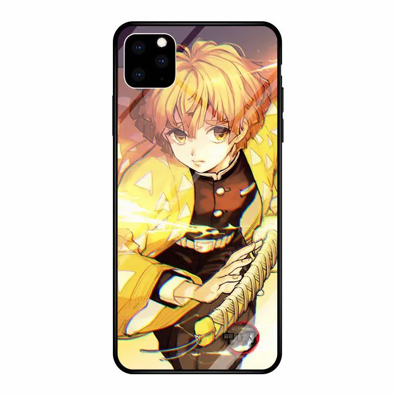 Демон убийца: Kimetsu без Yaiba лезвие призрак уничтожения для iphone 6 7 8 11 xsmax чехол - Цвет: Коричневый