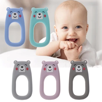 

BPA Free Silicone Beads Baby Teether DIY Necklace Chewable Teething Tooth Care