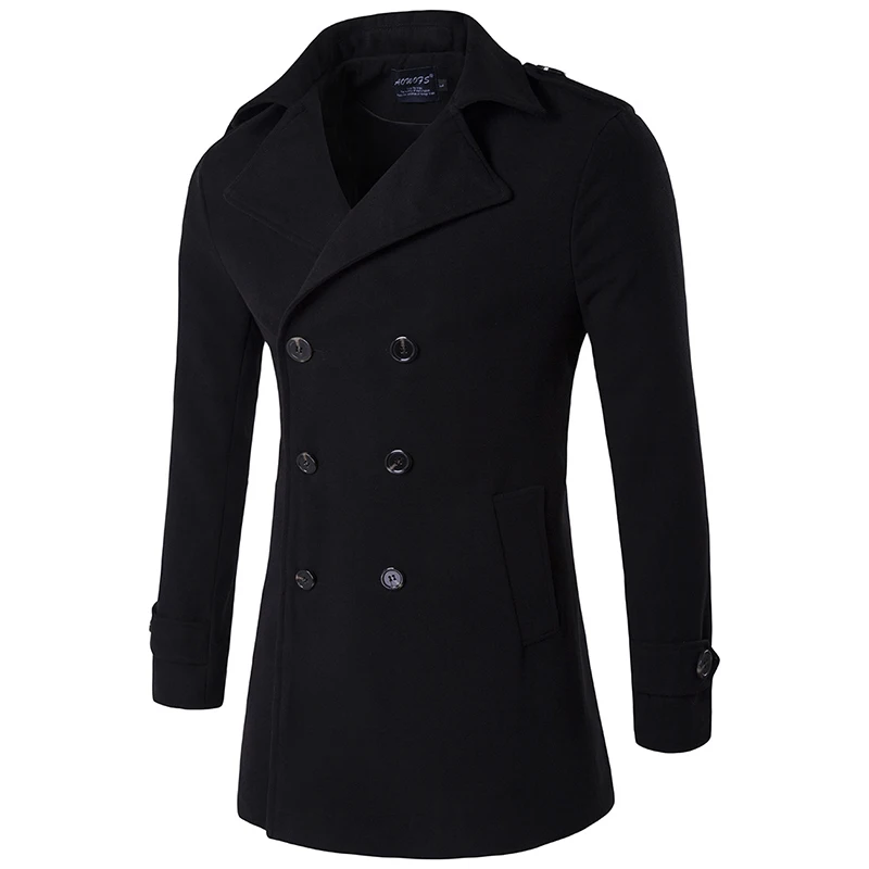 2020 New Brand Men's Wool Coat Autumn Winter Casual Thicken Coats Double Breasted Woolen Coat Men Windbreaker Jacket 4XL 2020 New Brand Men's Wool Coat Autumn Winter Casual Thicken Coats Double Breasted Woolen Coat Men Windbreaker Jacket 4XL