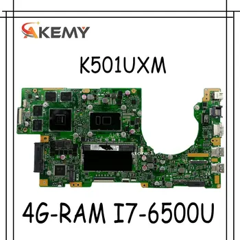 شراءAkemy جديد! K501UXM اللوحة لابتوب Asus K501UW K501UXM K501UQ اللوحة الأصلية DDR4 4G-RAM I7-6500U GTX950M-GPU