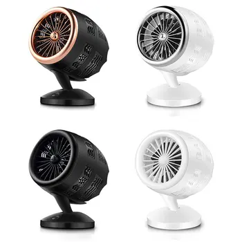 

Portable Mini Table Fan Handheld 2 Speed USB Rotatable Double Leaf Cooler Low Noise Personal Desktop Air Circulator