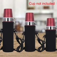 Анти-ожоги термостойкие универсальные портативные защитные наружные крышки бутылки для воды переноска практичный регулируемый ремешок легко чистить