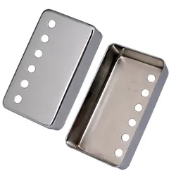 50/52mm Metal Humbucker Pickup Cover Metal Black Silver Guitar Parts Accessories For LP Style Electric Guitar Silver Black