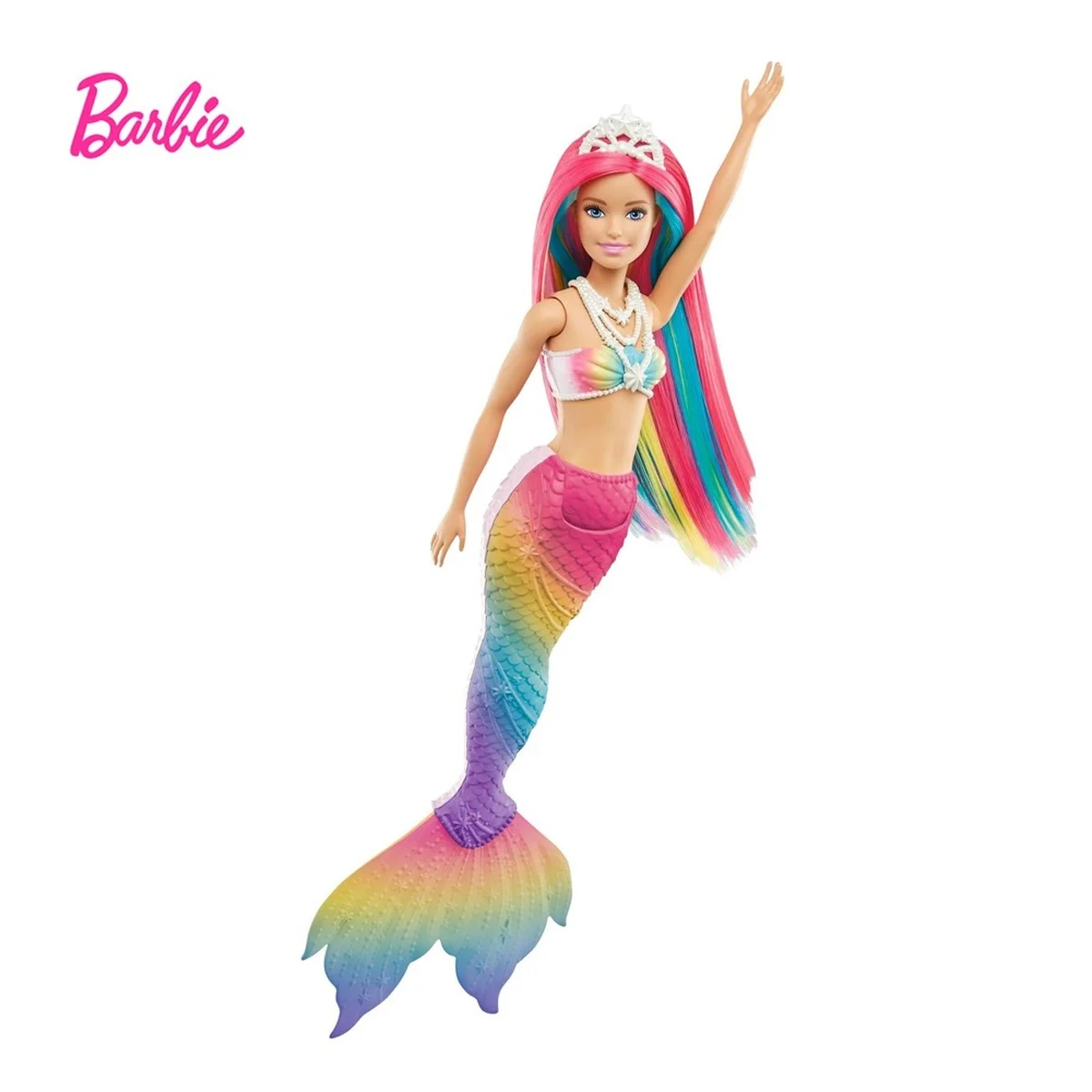 Barbie Dreamtopia Rainbow Mermaid Doll with Hair Magic Water-Activated Color Change Toys for GIrls Birthday Gift GTF89