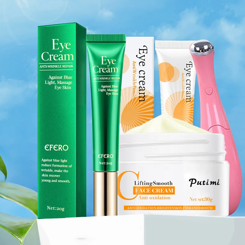 

Anti-Oxidation Face Cream Lift Face Hyaluronic Acid Cream Moisturizer Anti Wrinkle Anti Aging Eye Cream Dark Circle Eye Massager