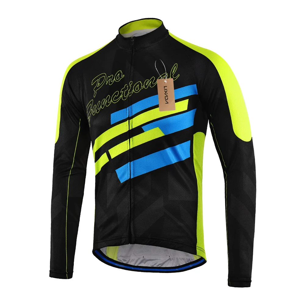 

Men Long Sleeve Cycling Jersey Breathable Moisture-wicking Bike Riding Running Shirt long sleeve Bike jersey