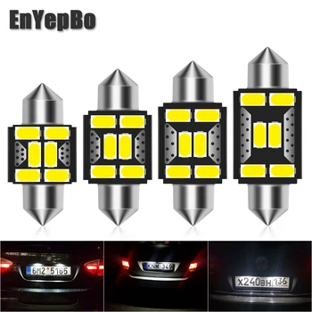 

2Pcs LED Car License Plate Light C5W 36mm For BMW 3 5 series E36 E46 E34 E39 E60 X5 E53(00-07) M5 Car Number Lamp 12V White