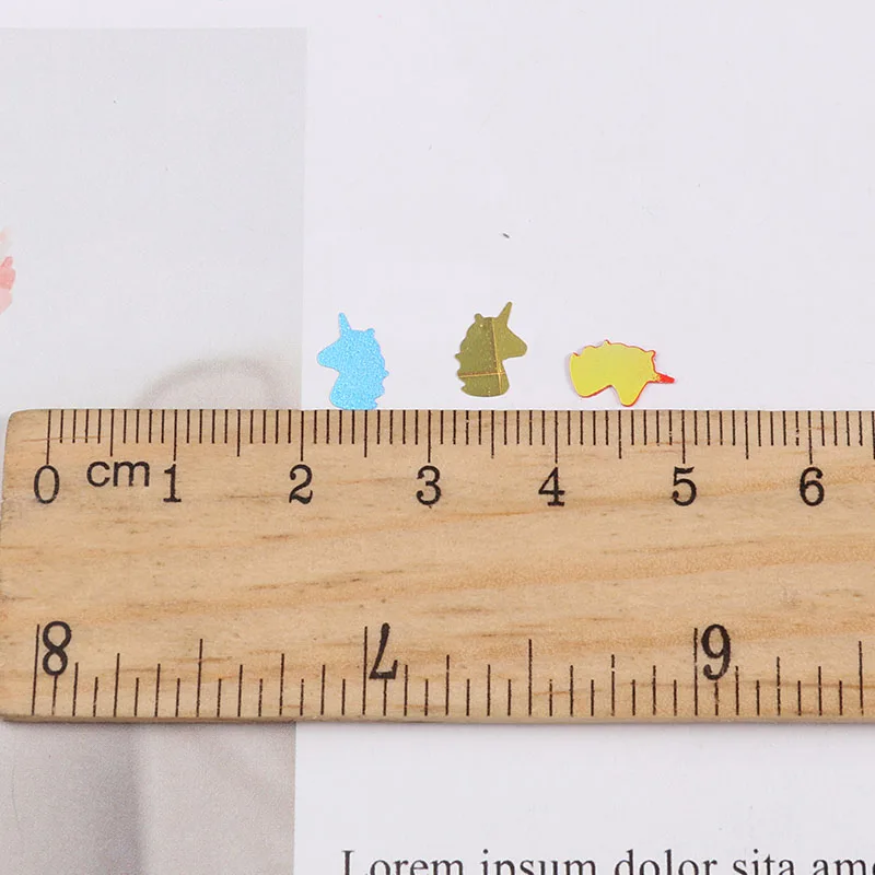 10g/Lot 5*8mm Ultrathin Unicorn Shape Nails Sequins For Nail Art Decoration Body Art Painting Wedding Gift DIY Glitter Sequin
