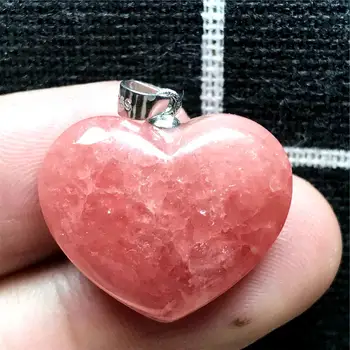 

Top Natural Heart Red Rhodochrosite Stone For Women Lady Argentina Crystal 21x6mm Beads Beauty Necklace Pendant Jewelry AAAAA