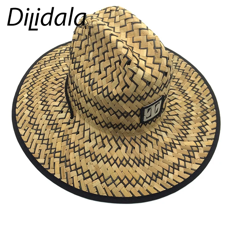 

Dilidala Fashion Wild Color Big Straw Hat For Unisex Personality Sunshade Sun Hat Hand-knit Hat Top Hat 2019 Hot Sale