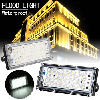 

LED Flood Light 50W AC220V AC230V 240V Waterproof Ip66 Spotlight Outdoor Garden Lighting Floodlights Led Reflector Cast light