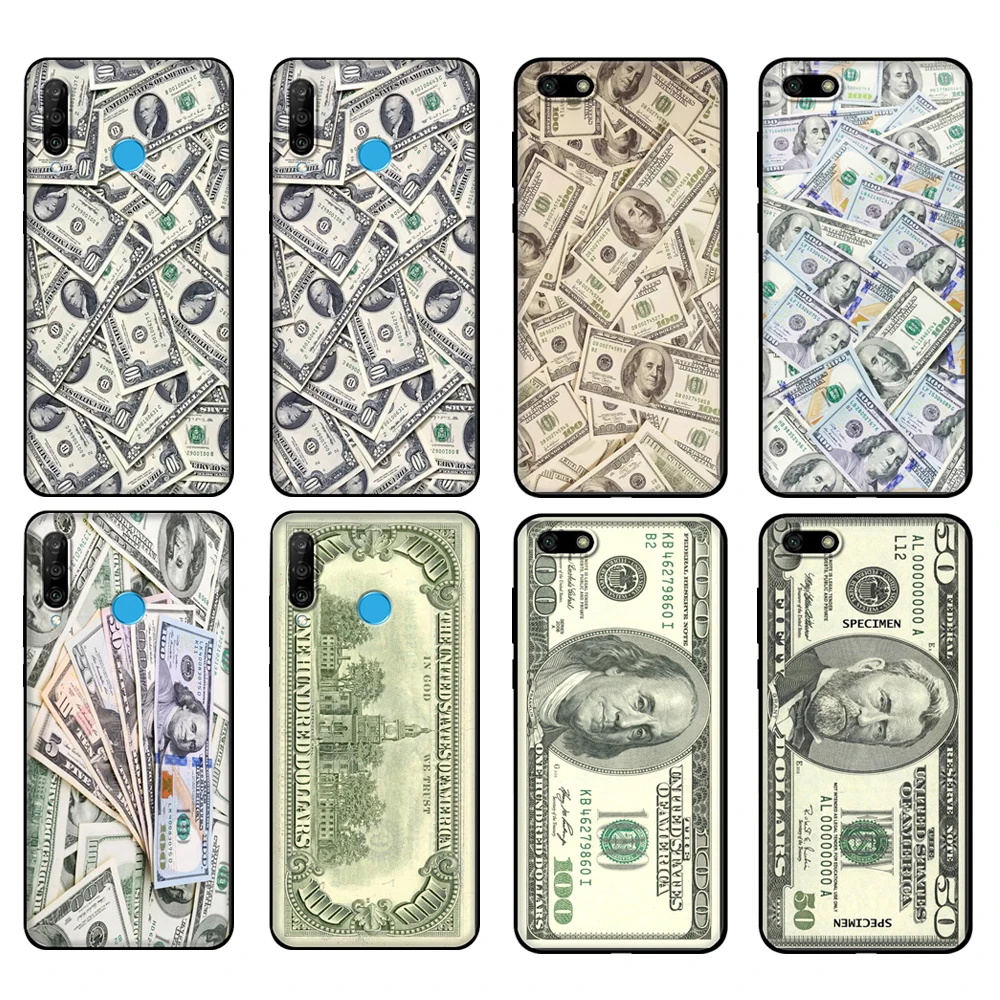 Custodia In Tpu Nero Per Huawei Honor 20 Lite 10 10I 20S 30S 30 Custodia Honor 7A 7S 7C Cover Money Dollars Bill Cash Ben Franklin