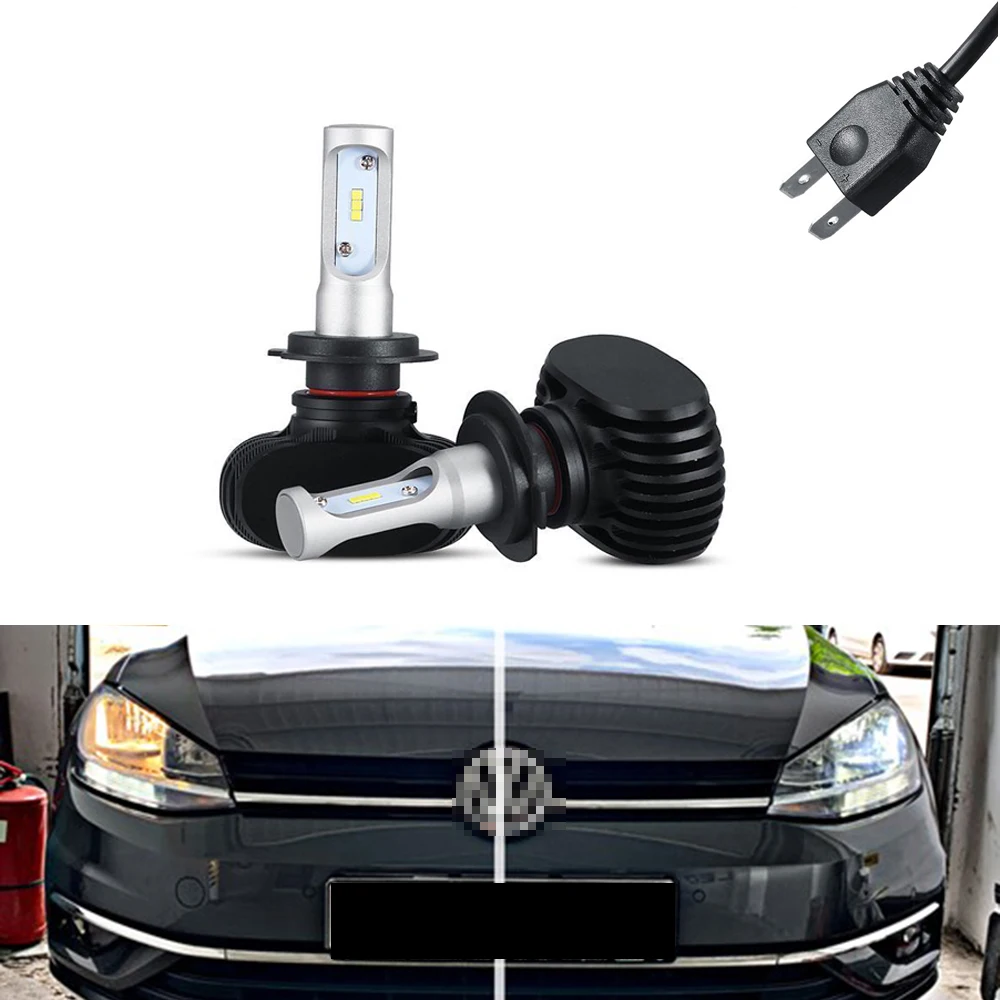 2x Canbus 6000k White 8000lm H7 Led Light LED Low Beam Headlight For Golf 7 FL (2019) | Автомобили и мотоциклы