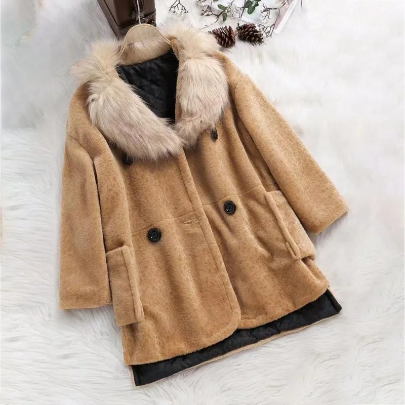 Куртка Manteau Femme, зимнее пальто с хлопковой подкладкой, женская верхняя одежда с меховым воротником, плюс бархатные толстые куртки с длинным рукавом, парки, пальто
