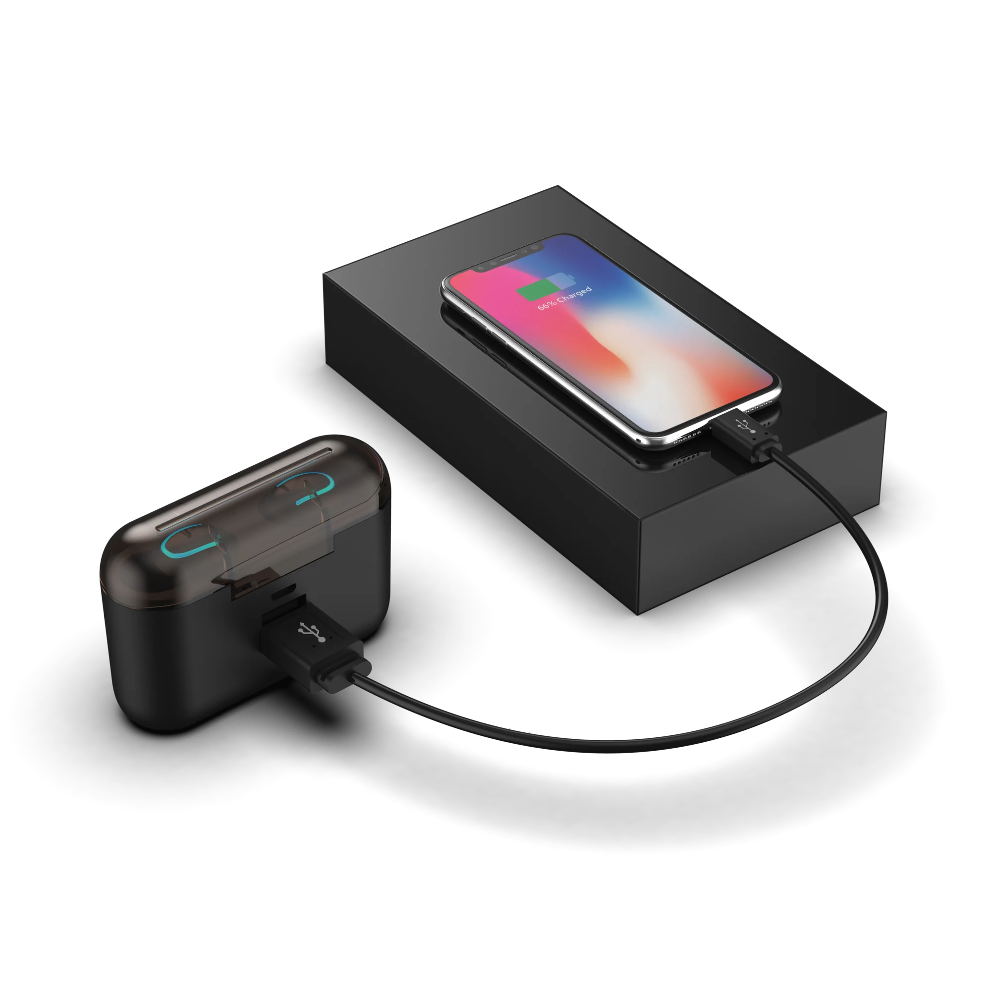 HBQ Q32 гарнитура TWS Ture беспроводные наушники Bluetooth 5,0 гарнитура с микрофоном портативный Bluetooth наушники с чехлом