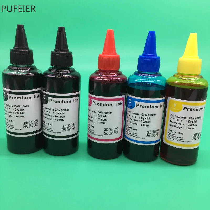 5 бутылок PGI-570 CLI-571 PGI570 CLI571 чернила на основе красителя для Canon PIXMA TS6050 TS6051 TS6052 TS5050 TS5051 TS5052 TS5053 принтер