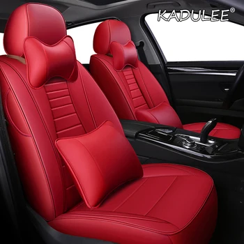 

KADULEE Custom Leather car seat covers For Dongfeng AX5 AX4 E70 AX7 S30 H30 CM7 S500 360 370 330 580 IX5 P16 S16 car seats