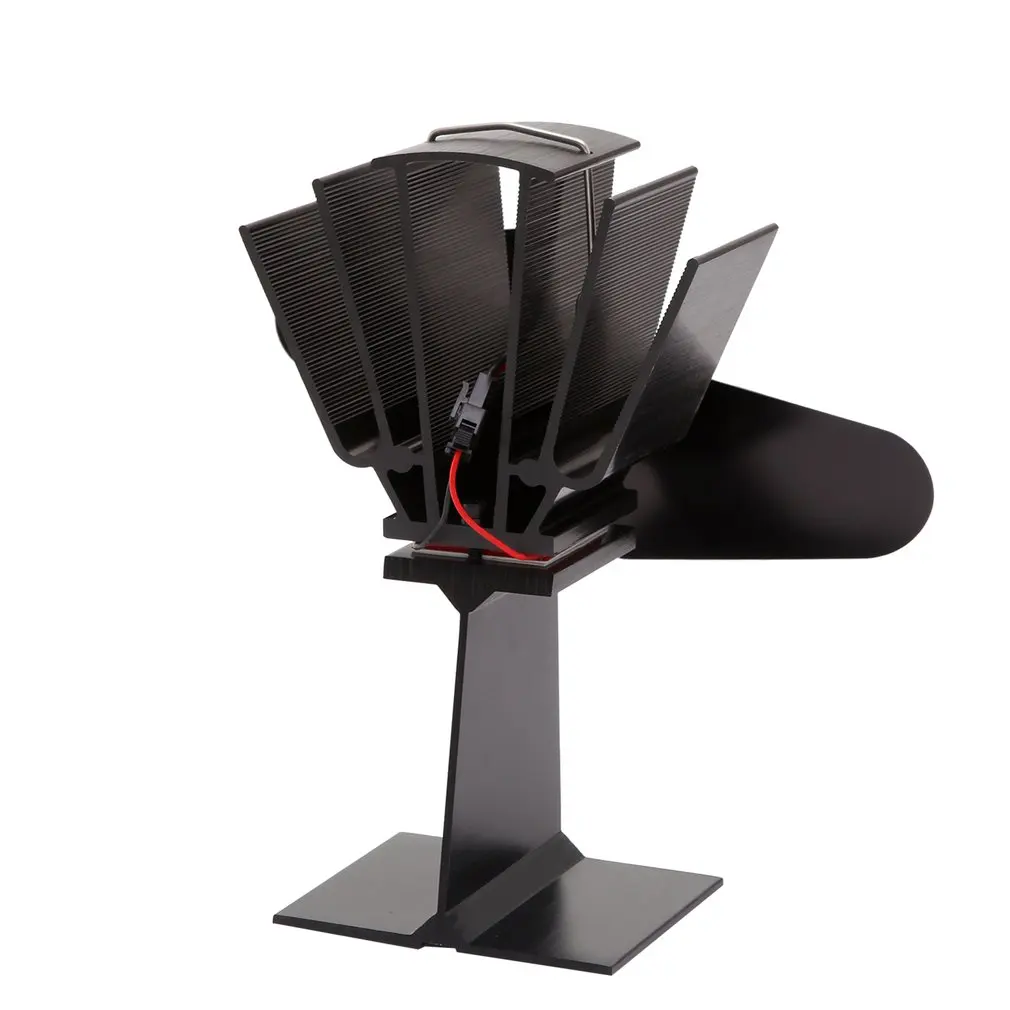 Fireplace Fan 4 Blade Thermal Power Conversion Wood Burner Ecological Fan Environmentally Friendly Quiet Family