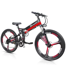 48V 10.4Ah литиевая батарея 26 дюймов складной электрический велосипед 350W горный велосипед уровня 5 педаль Поддержка передняя вилка с амортизацией